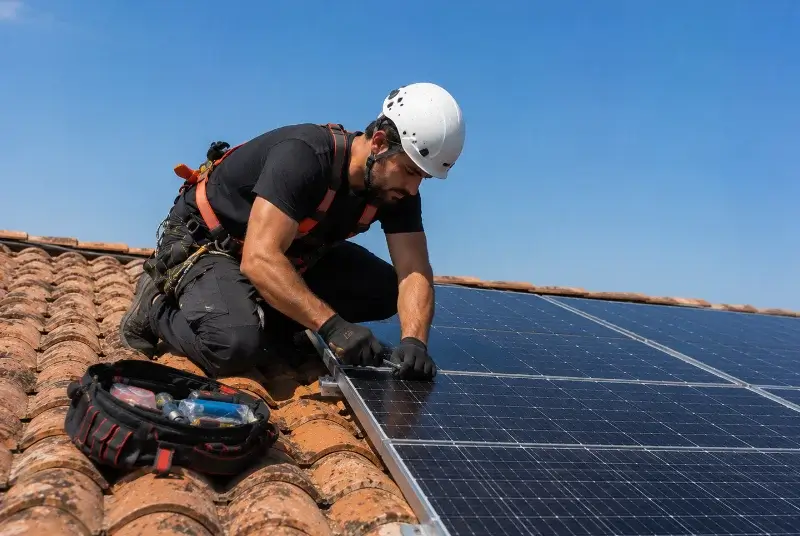 Maintenance et monitoring de panneaux solaires à Vic-le-Fesq