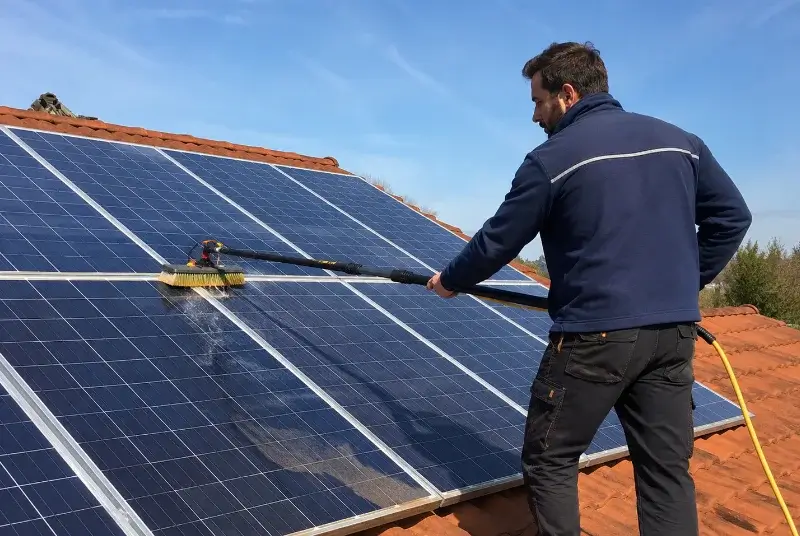 Nettoyage et entretien de panneaux solaires à Vic-le-Fesq